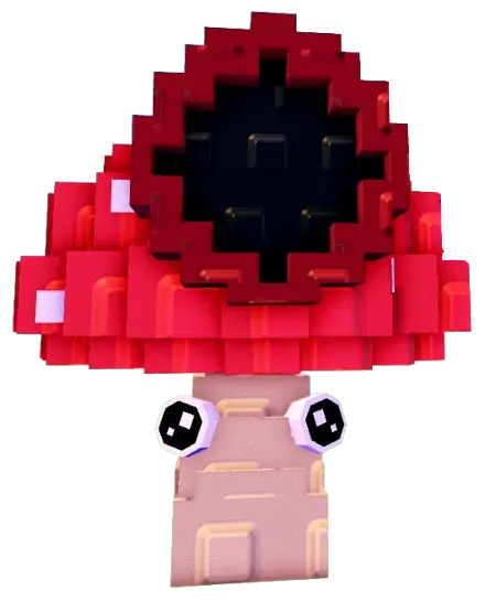Shroombino plant from Plants vs Zombies Roblox experience.