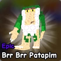 Brr Brr Patapim brainrot from Plants vs Zombies Roblox experience.