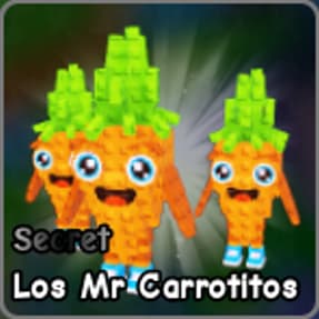 Los Mr Carrotitos fuzed brainrot from Plants vs Zombies Roblox experience.