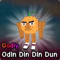 Odin Din Din Dun brainrot from Plants vs Zombies Roblox experience.